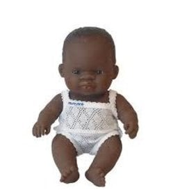 6" Anatomically Correct New Born African American Boy