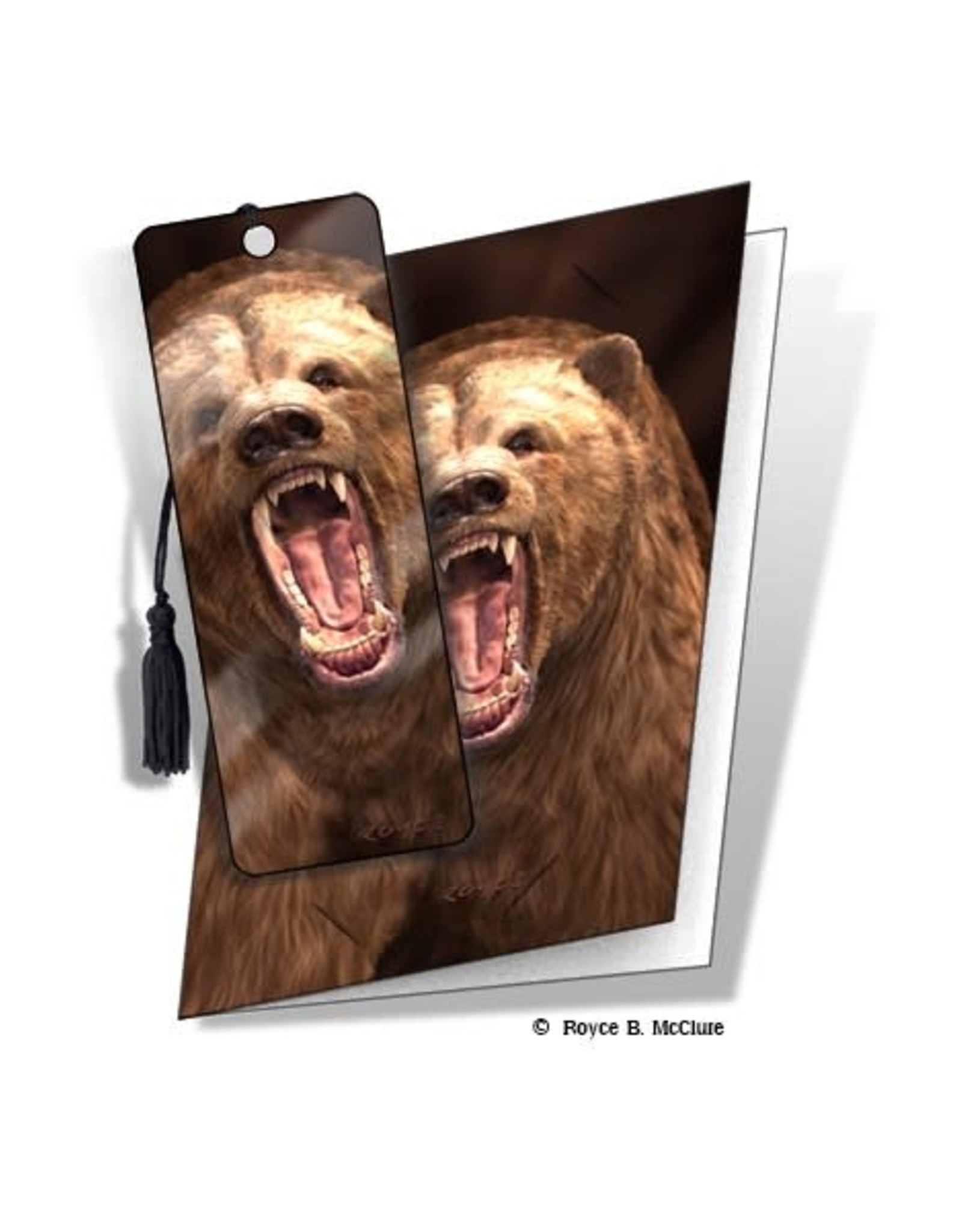 Grizzley Card and 3D Bookmark