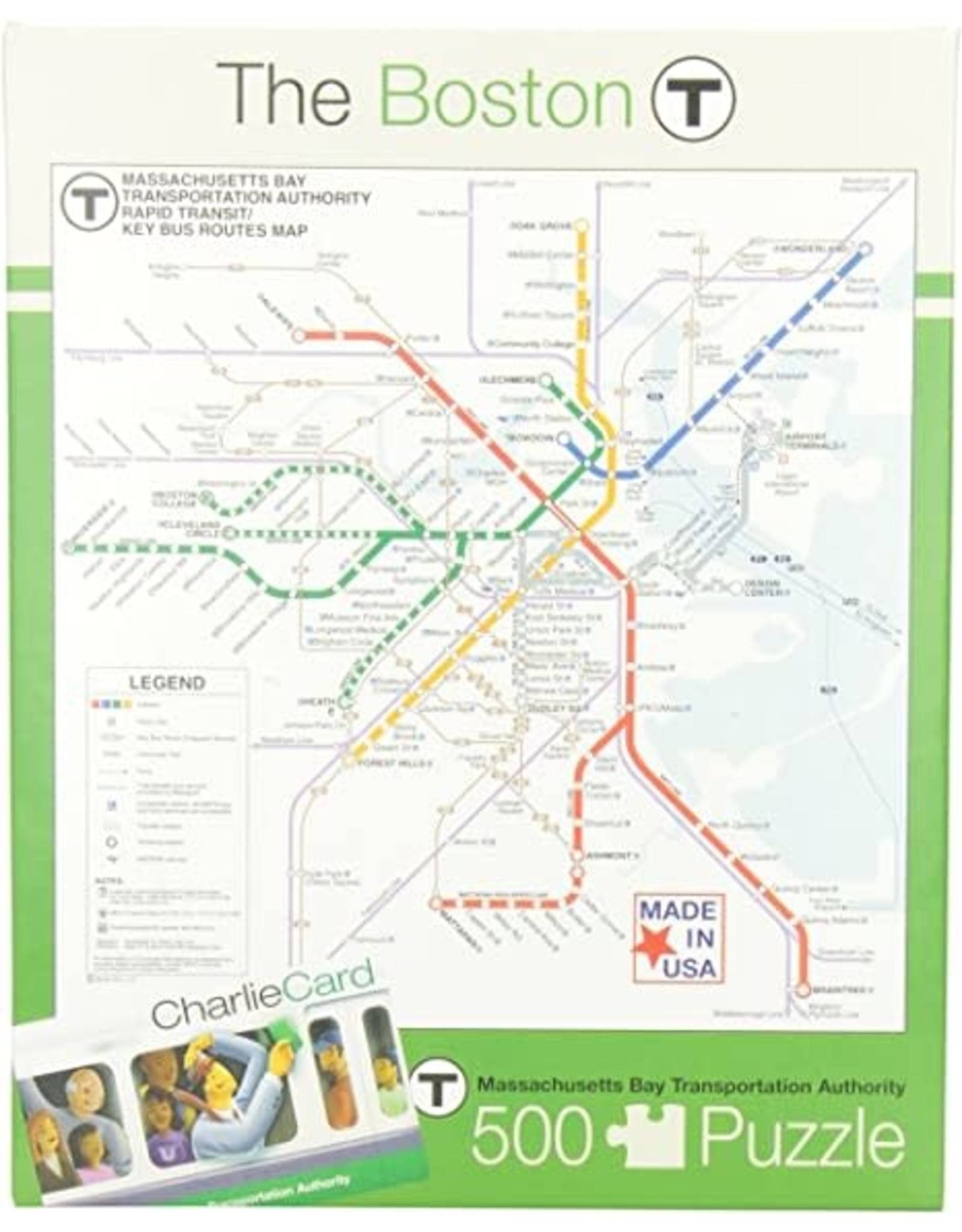 The Boston T Map 500 pc