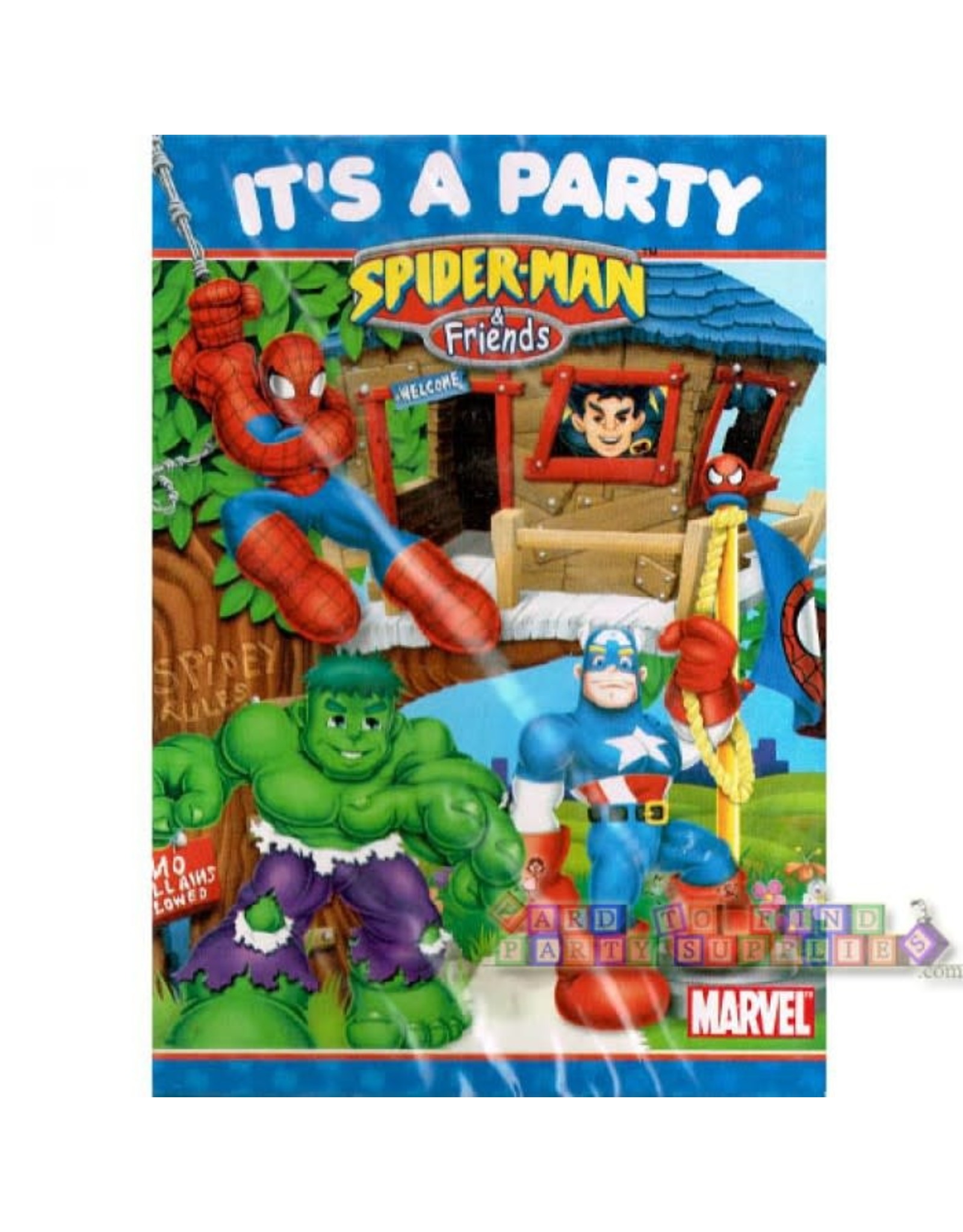 Birthday Invitations Spider-man and Friends