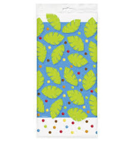 Plastic Tablecloth Leaf Print