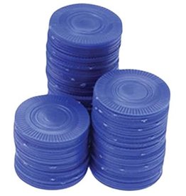 Poker Chips Blue 100 pc