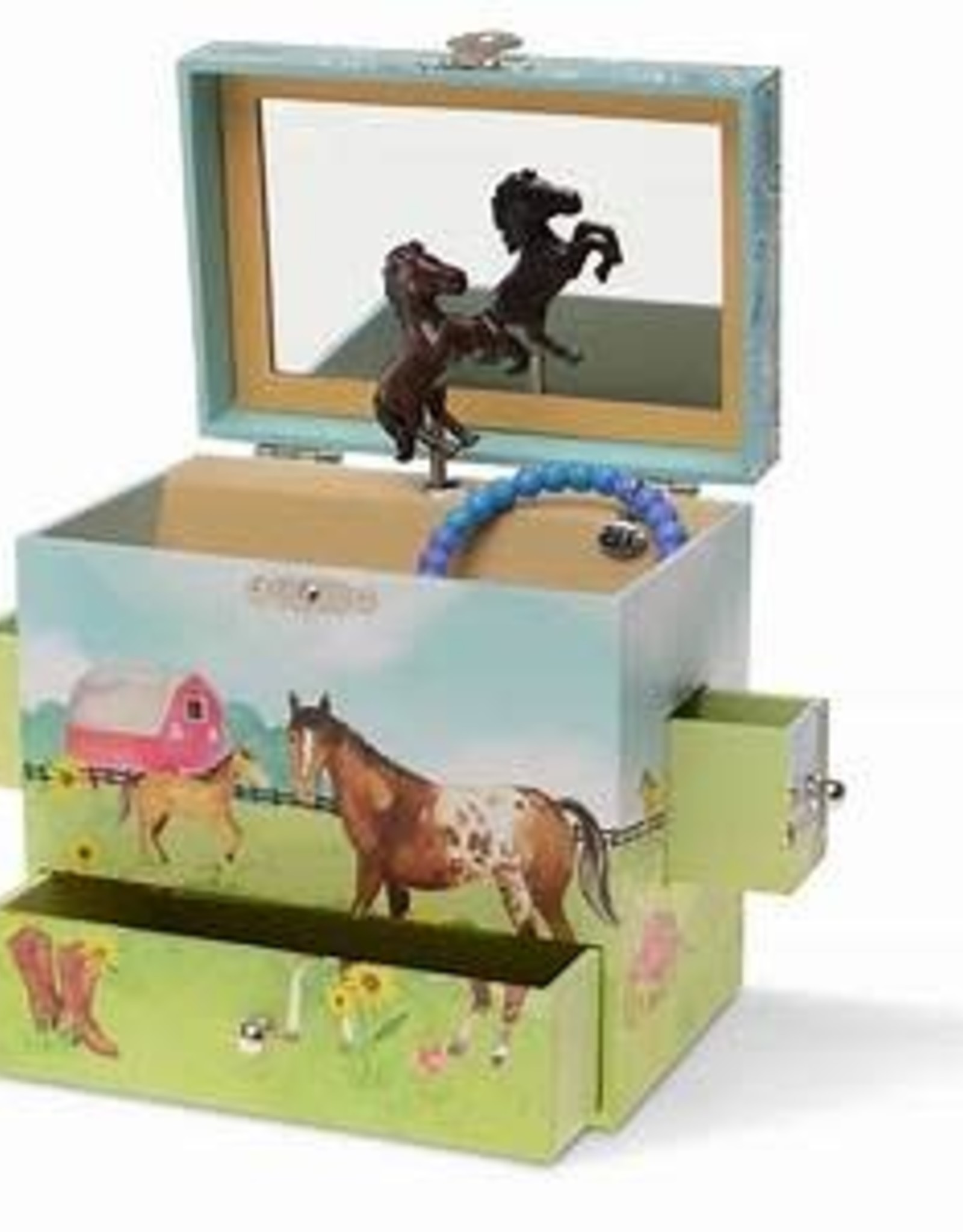horse musical jewelry box