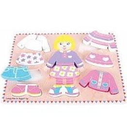 Dressing Girl Wooden Puzzle