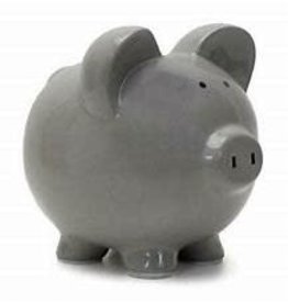 Grey Piggy Bank