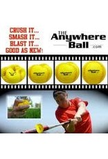 Anywhere 3'' Yellow Baseball (Pack of 6)