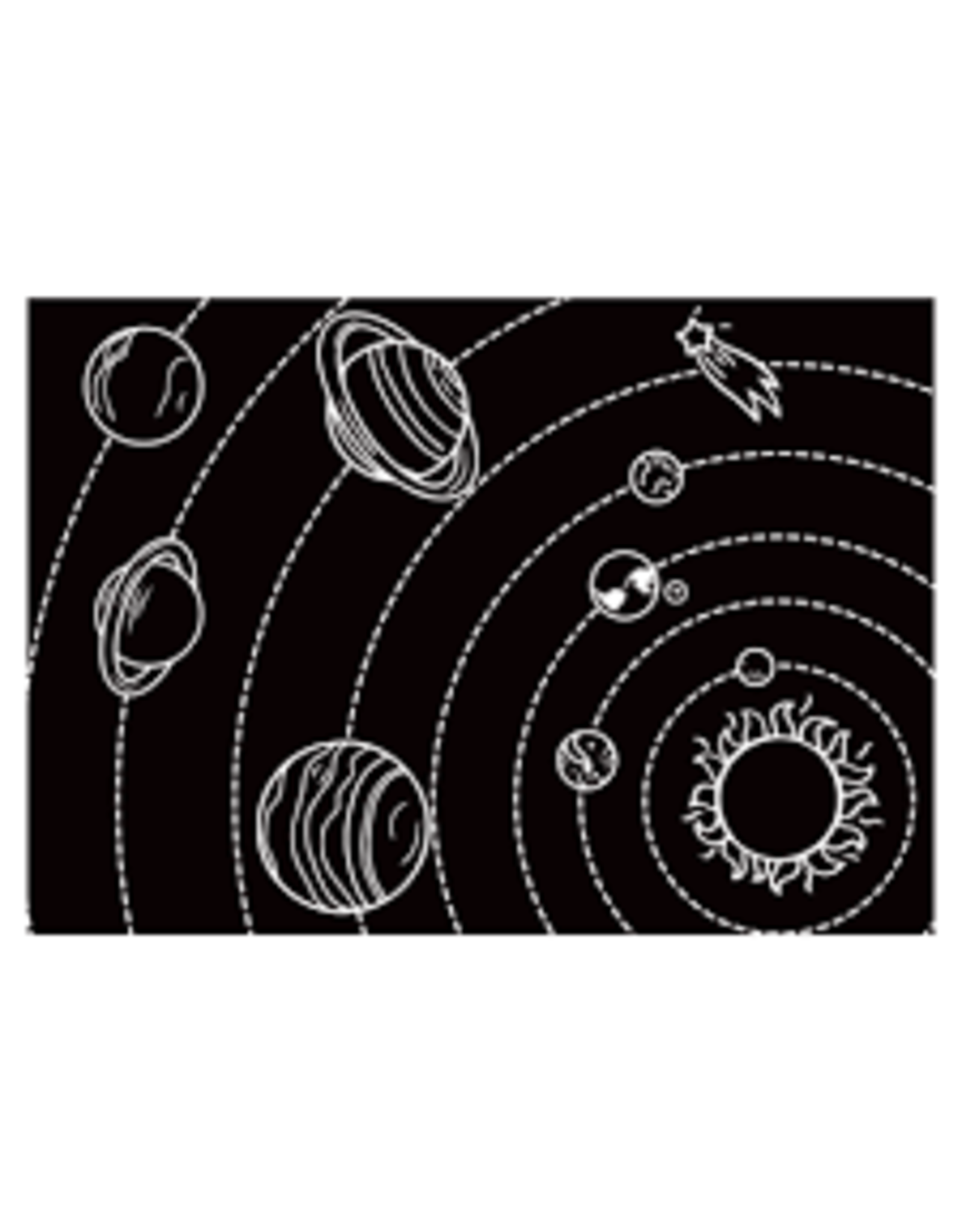 Chalkboard Placemat Solar System