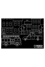 Chalkboard Placemat Emergency Vehicle