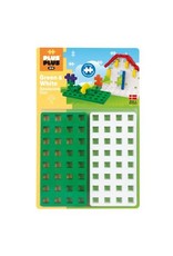 Plus Plus Green and White Baseplate Duo