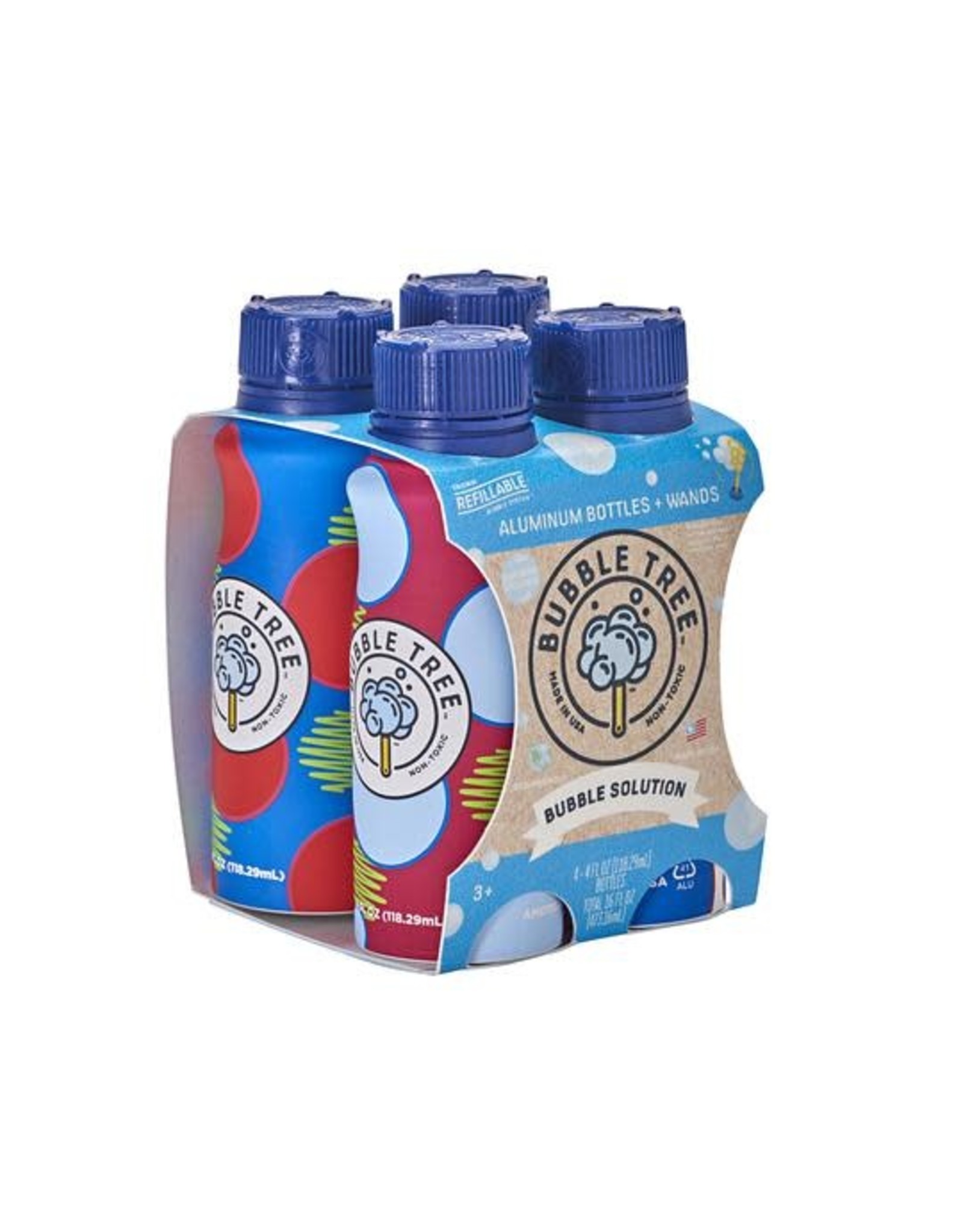 4 Pack Bubble Solution 4 oz Bottles