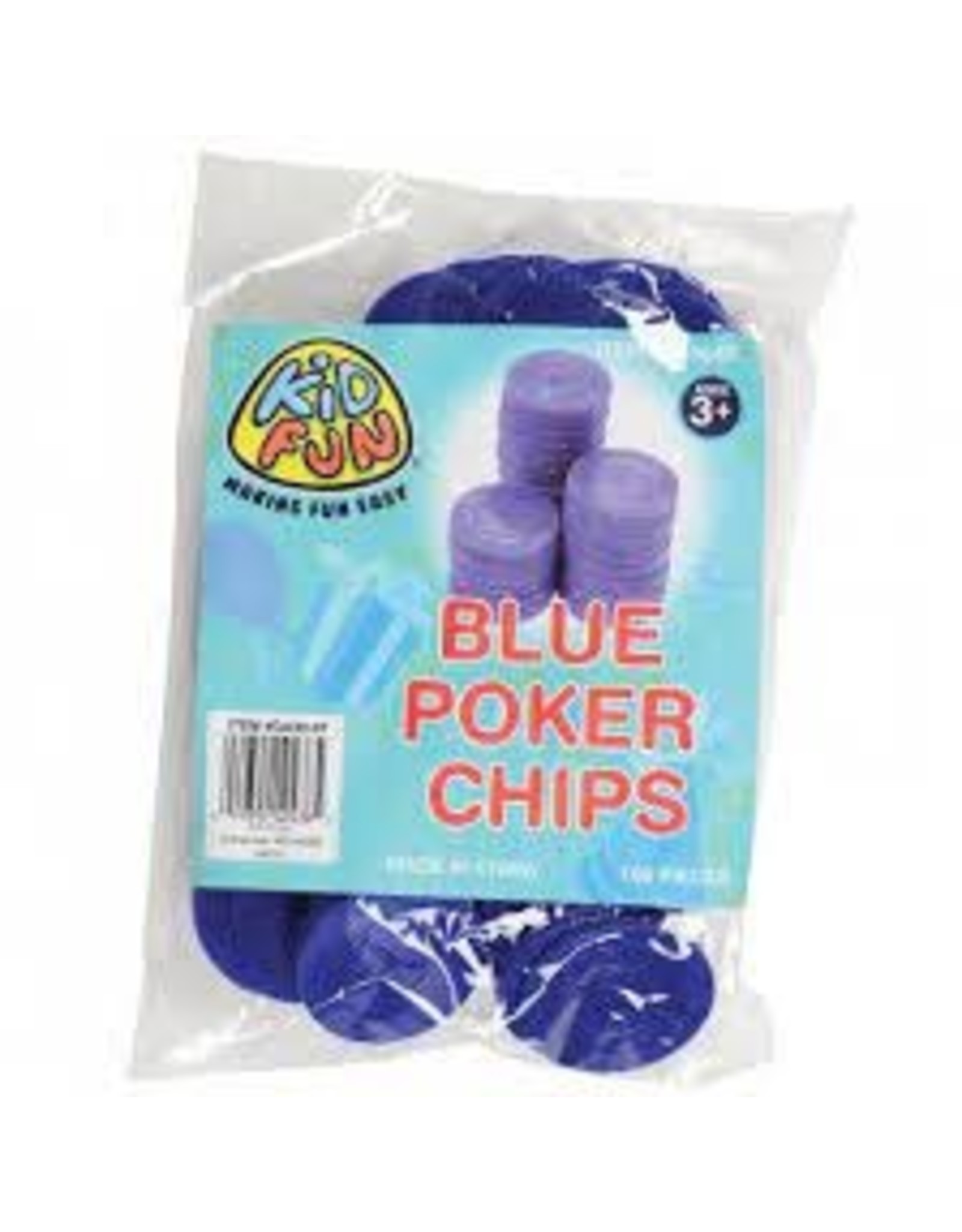 Poker Chips Blue 100 pc
