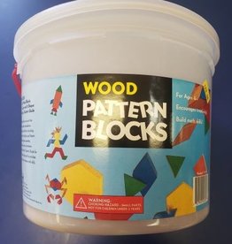 Wood Pattern Blocks 250 Piece Bucket