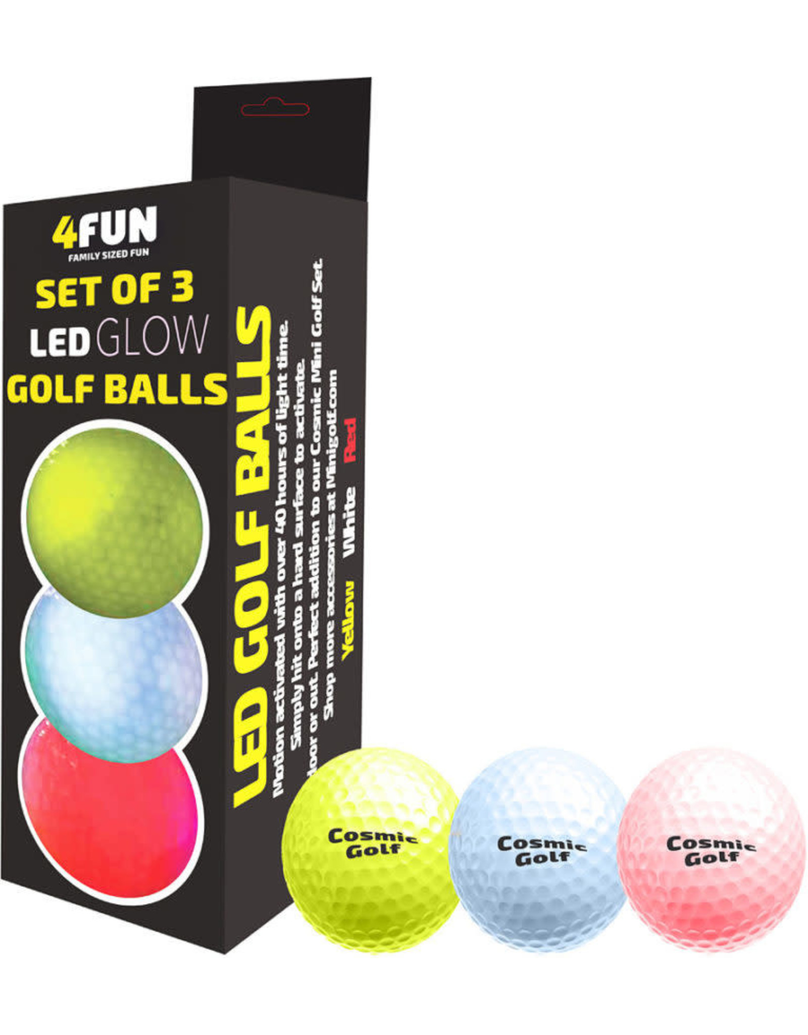 4FUN LED Glow Golf Balls