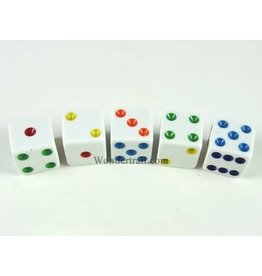 16mm Rainbow Spotted Singe Dice