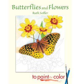Butterflies and Flowers to Paint or Color - Ruth Soffer