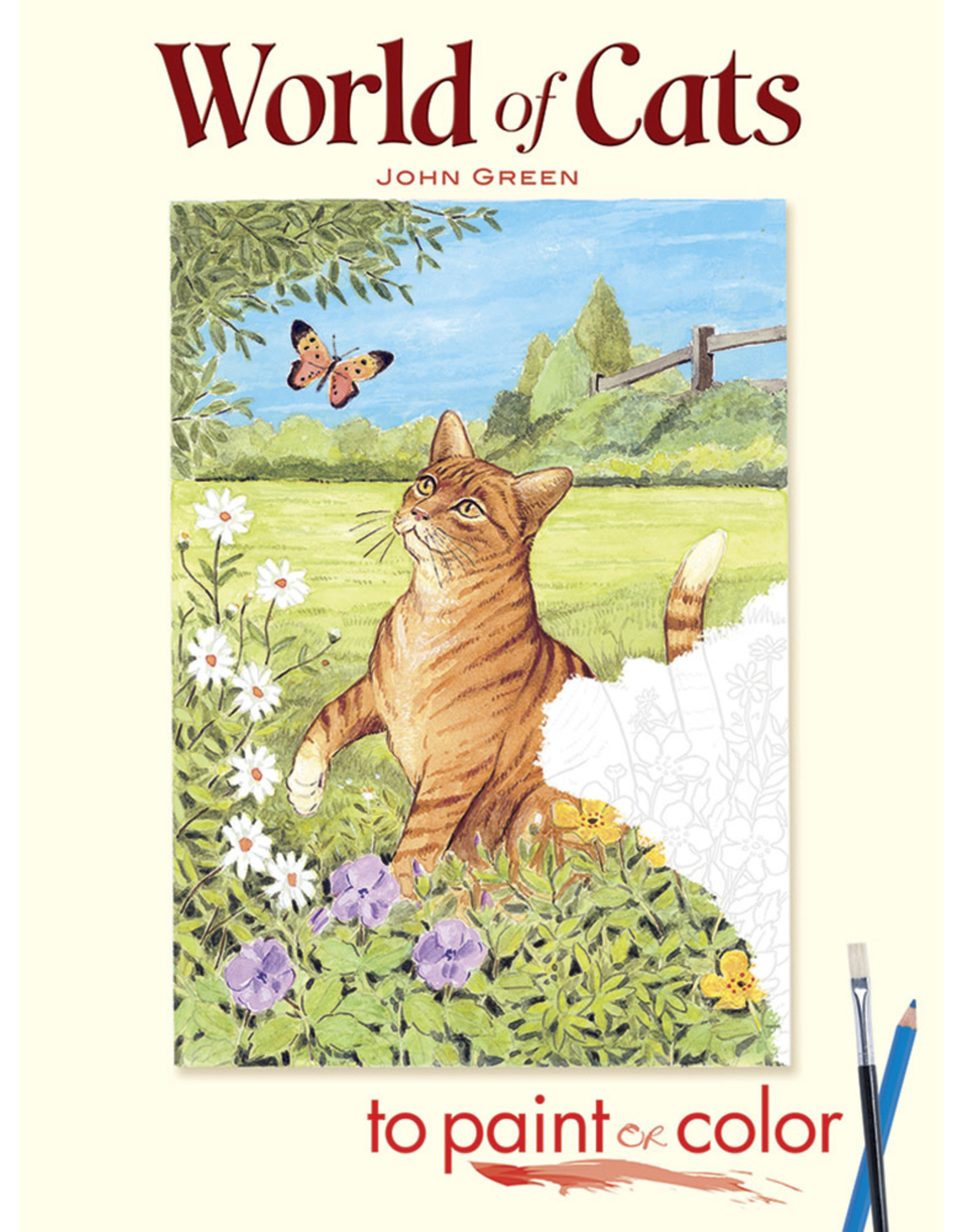 World of Cats to Paint or Color - John Green