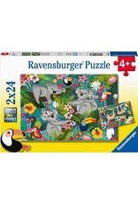Koalas and Sloths 2 Puzzles 24 pc Each