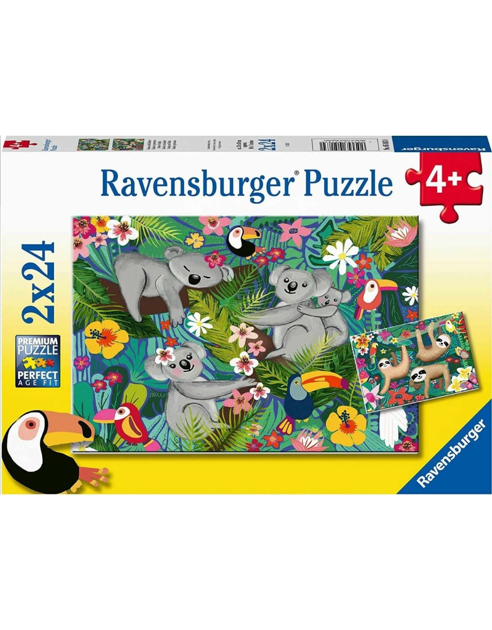 Koalas and Sloths 2 Puzzles 24 pc Each