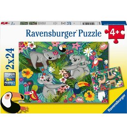 Koalas and Sloths 2 Puzzles 24 pc Each