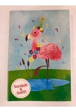 Scratch & Sniff: Strawberry Flamingo Enclosure Card