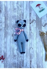 11" Crochet Raccoon
