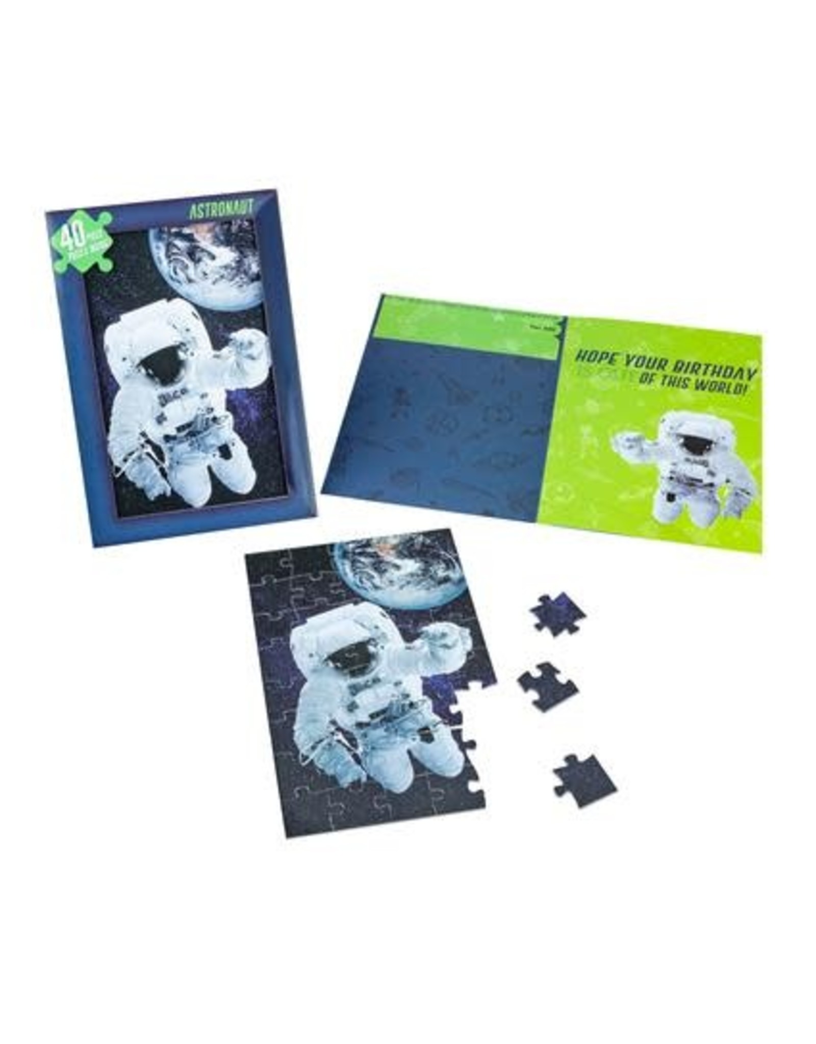 The Astronaut Jigsaw Card