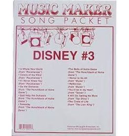 Music Maker Song Packet Disney 3