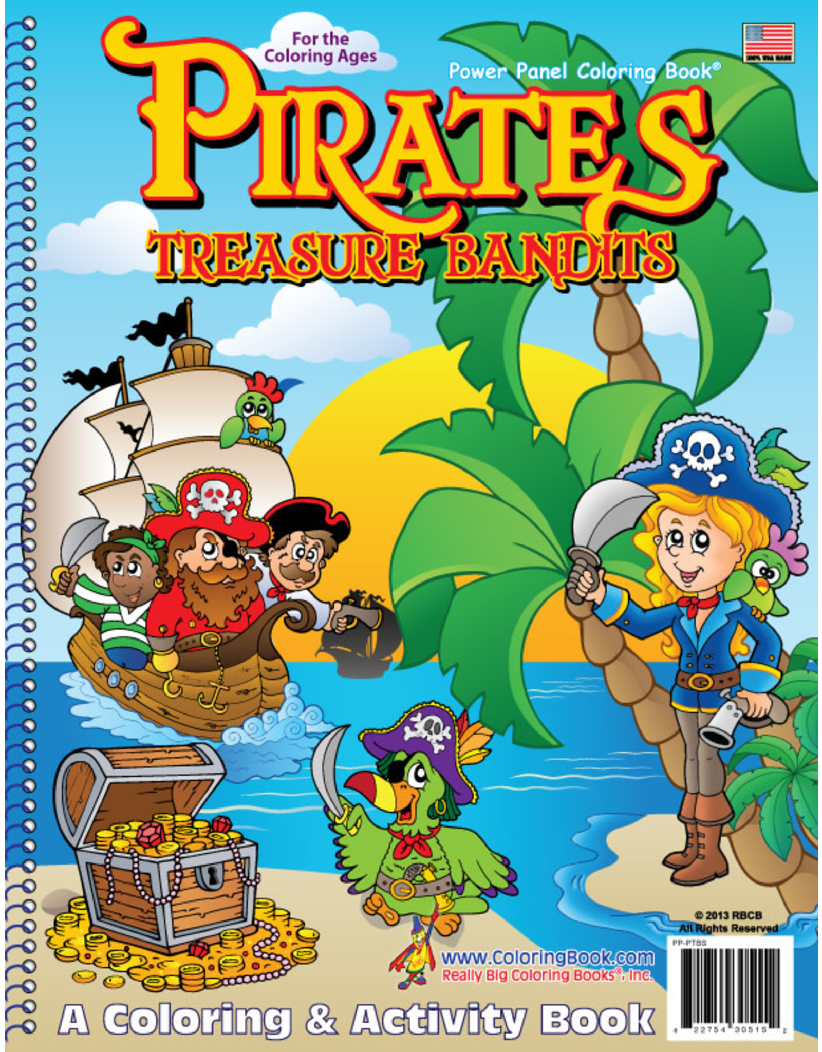 Pirate Treasures Coloring Book