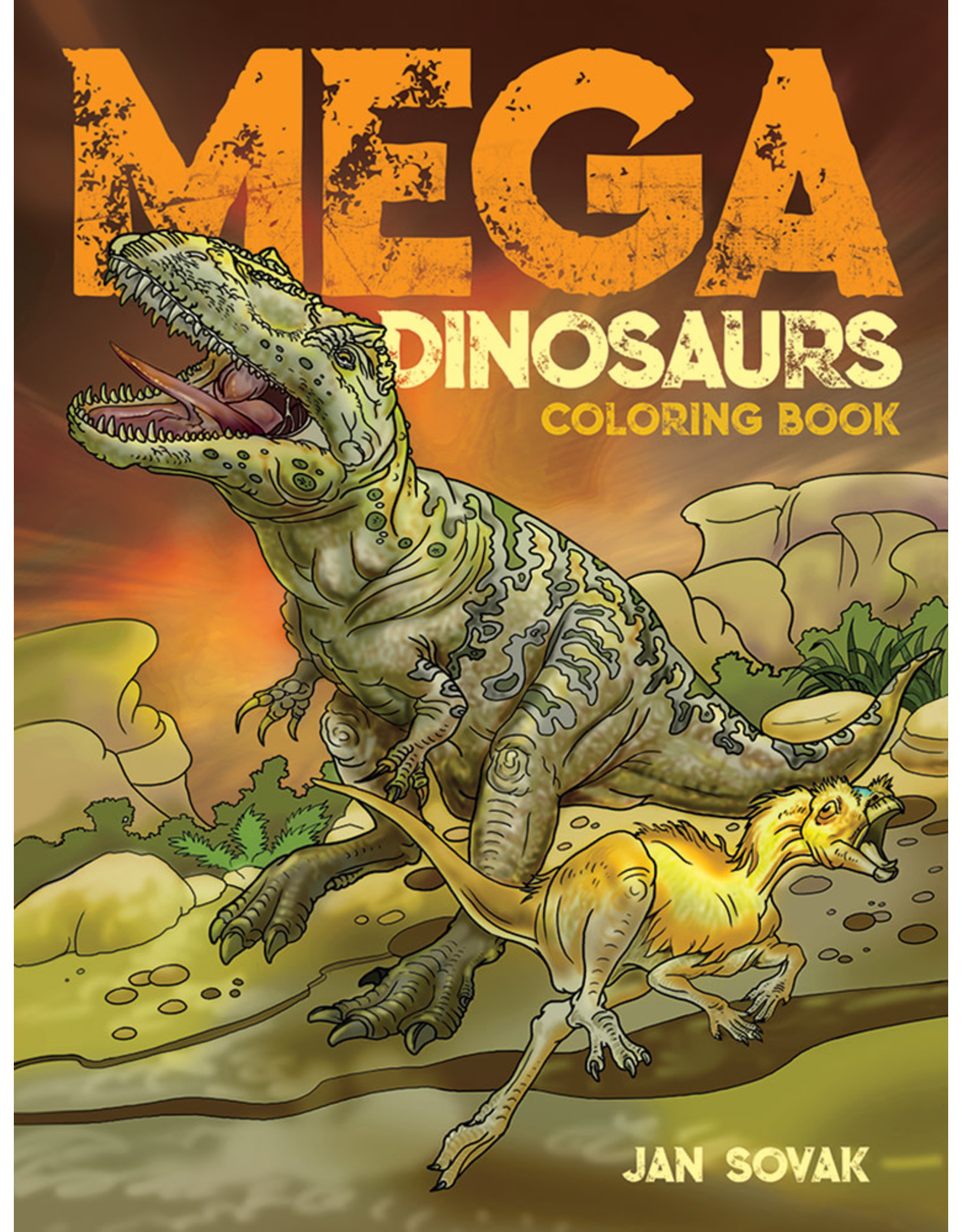 Mega Dinosaur Coloring Book - Jan Sovak