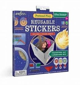 Spaceship Reusable Stickers