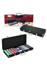 Poker Chip Case (black) with 500 pieces