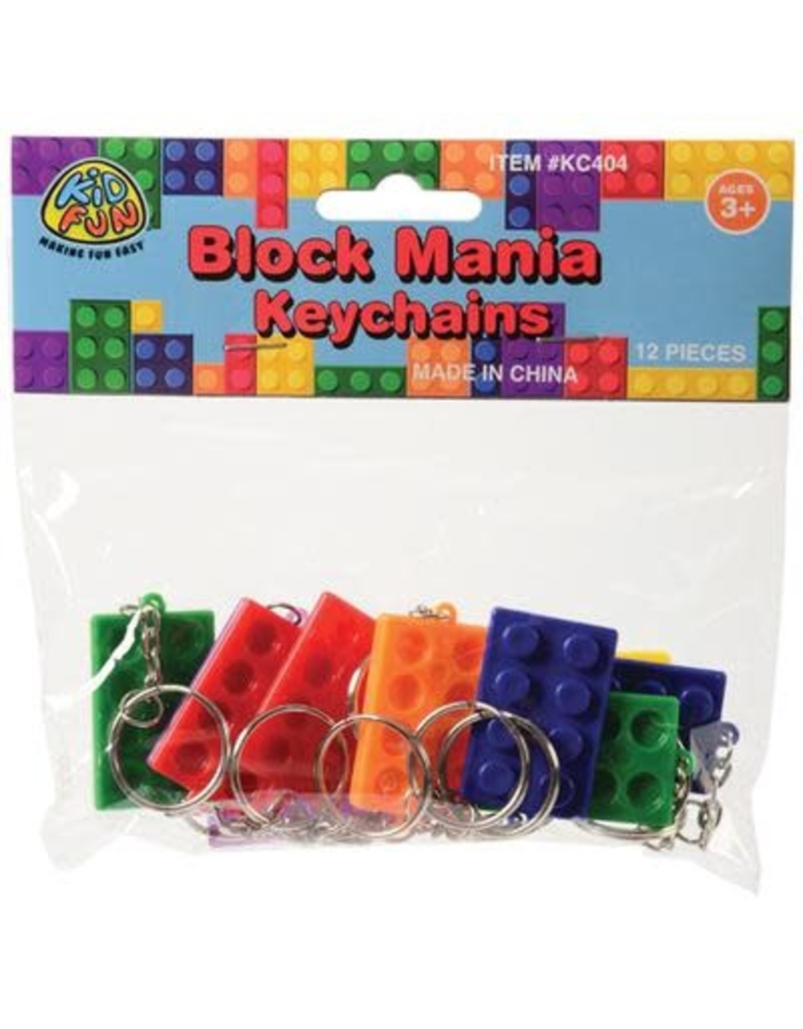 Block Mania Keychain Single Item (Assorted Colors)