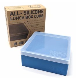 All Silicone Lunch Box Single Compartment Blue