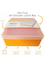 All Silicone Lunch Box Single Compartment Orange