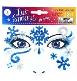 Snow Princess Snowflake Face Sticker
