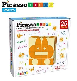 PicassoTiles 25pc Magnetic Cube Puzzle