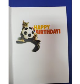 Soccer Cat Card
