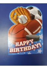 All Star Sports Birthday Card