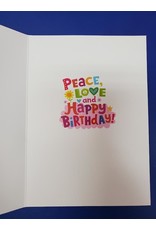 Peace and Love Birthday Card