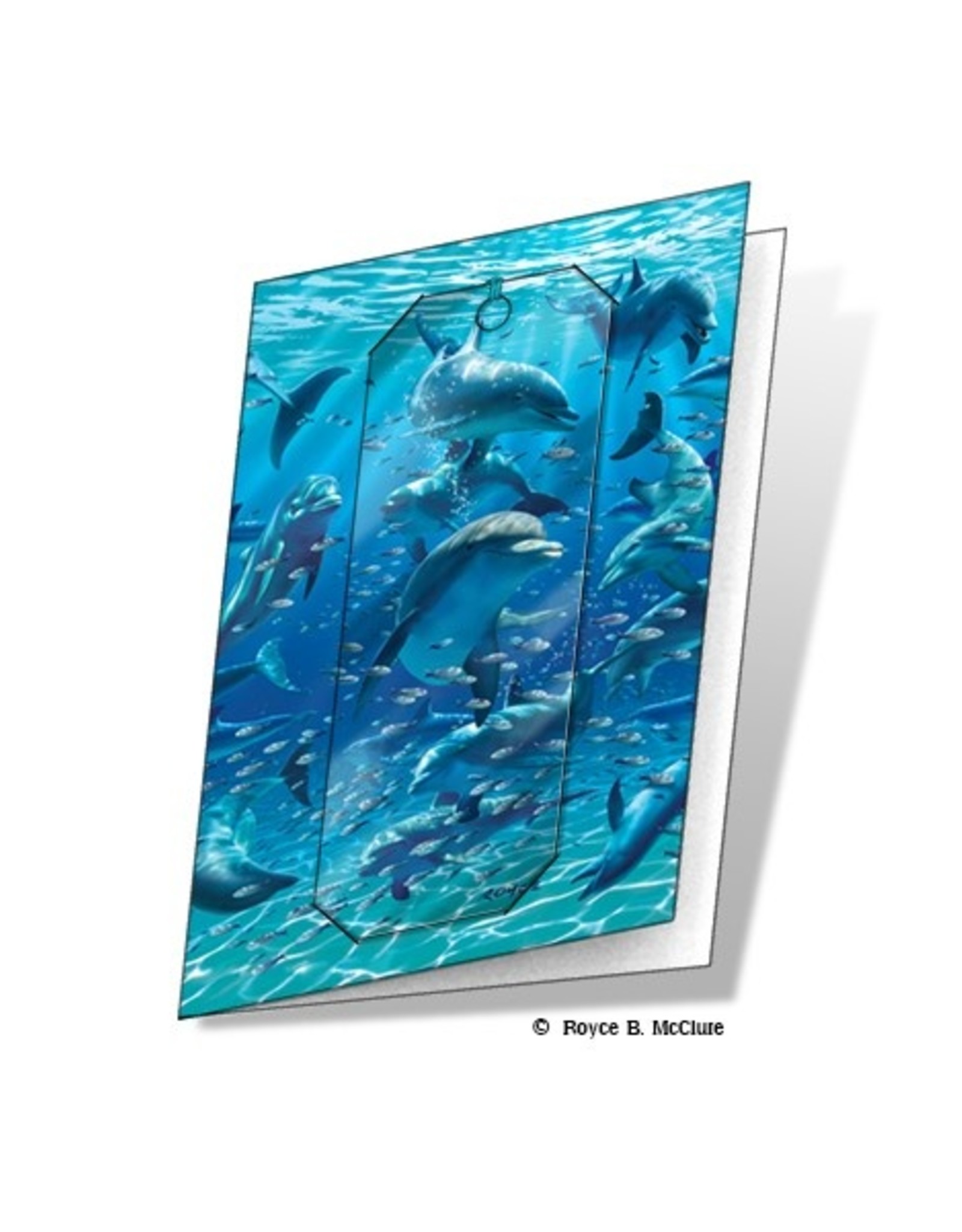 3D Dolphin Card and Bookmark