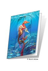 Seahorse Card and 3D Bookmark