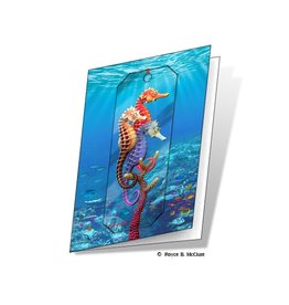 Seahorse Card and 3D Bookmark