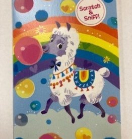 Scratch & Sniff: Llama Bubblegum Enclosure Card