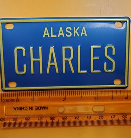 CHARLES Mini License Plate