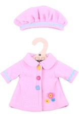 12" Medium Pink Coat and Hat