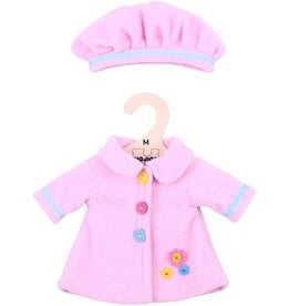 12" Medium Pink Coat and Hat