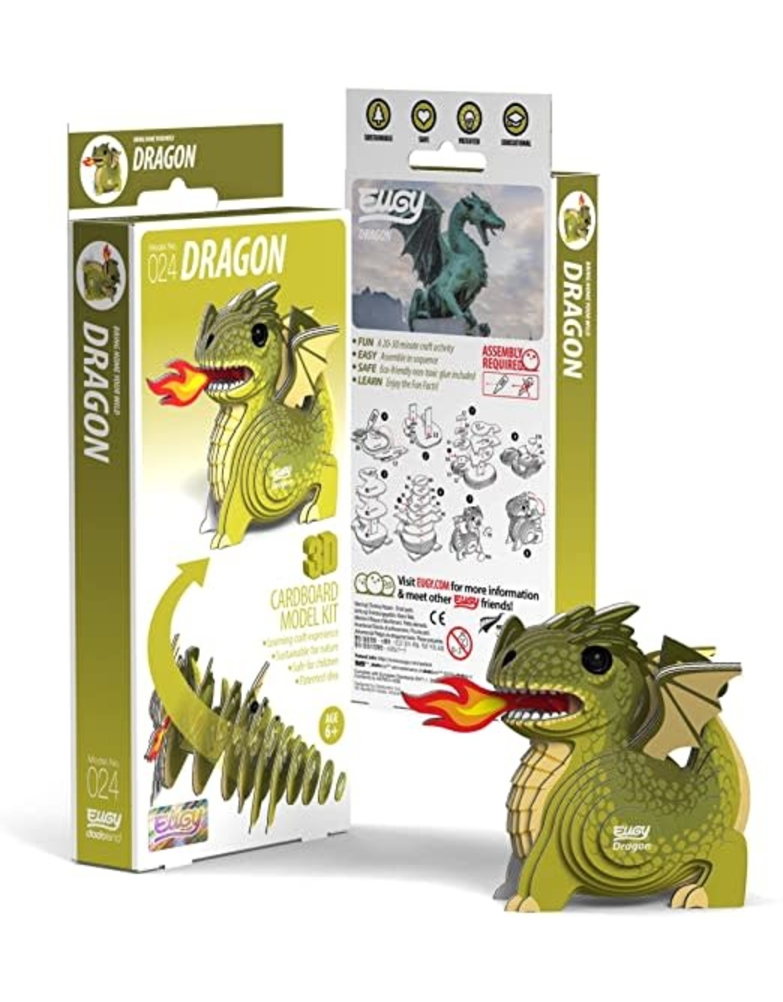 Dragon 3D Cardboard Model Kit - The Toy Quest