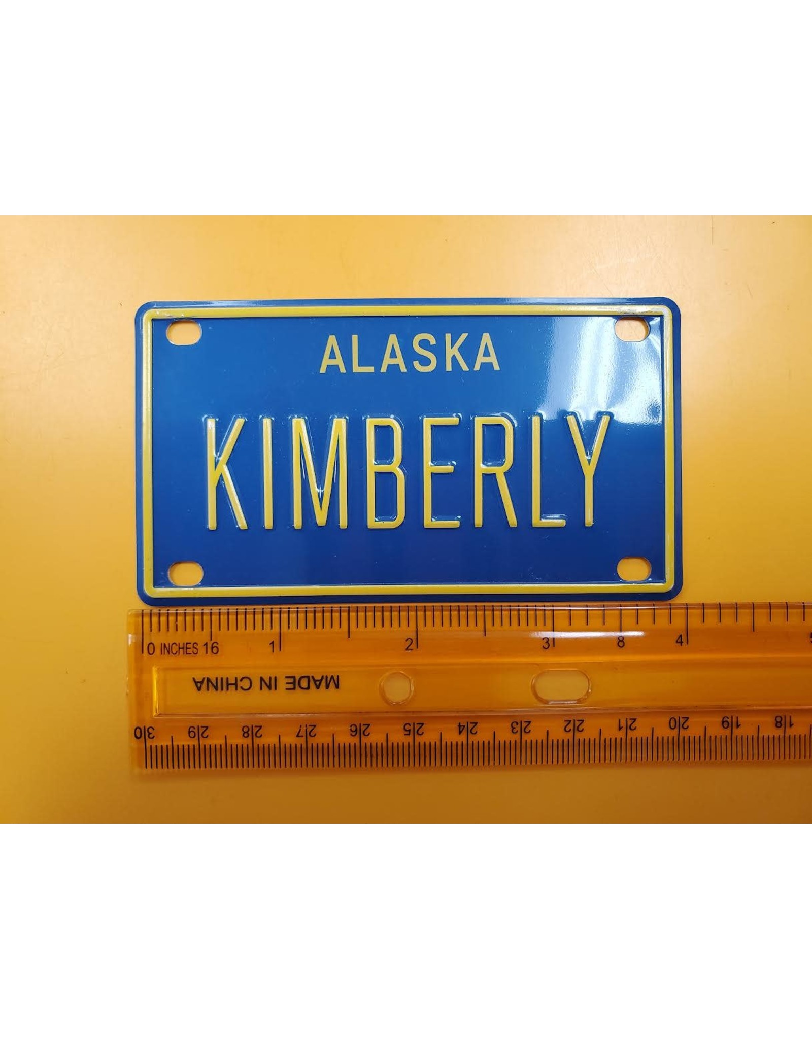Mini Name Alaska License Plate