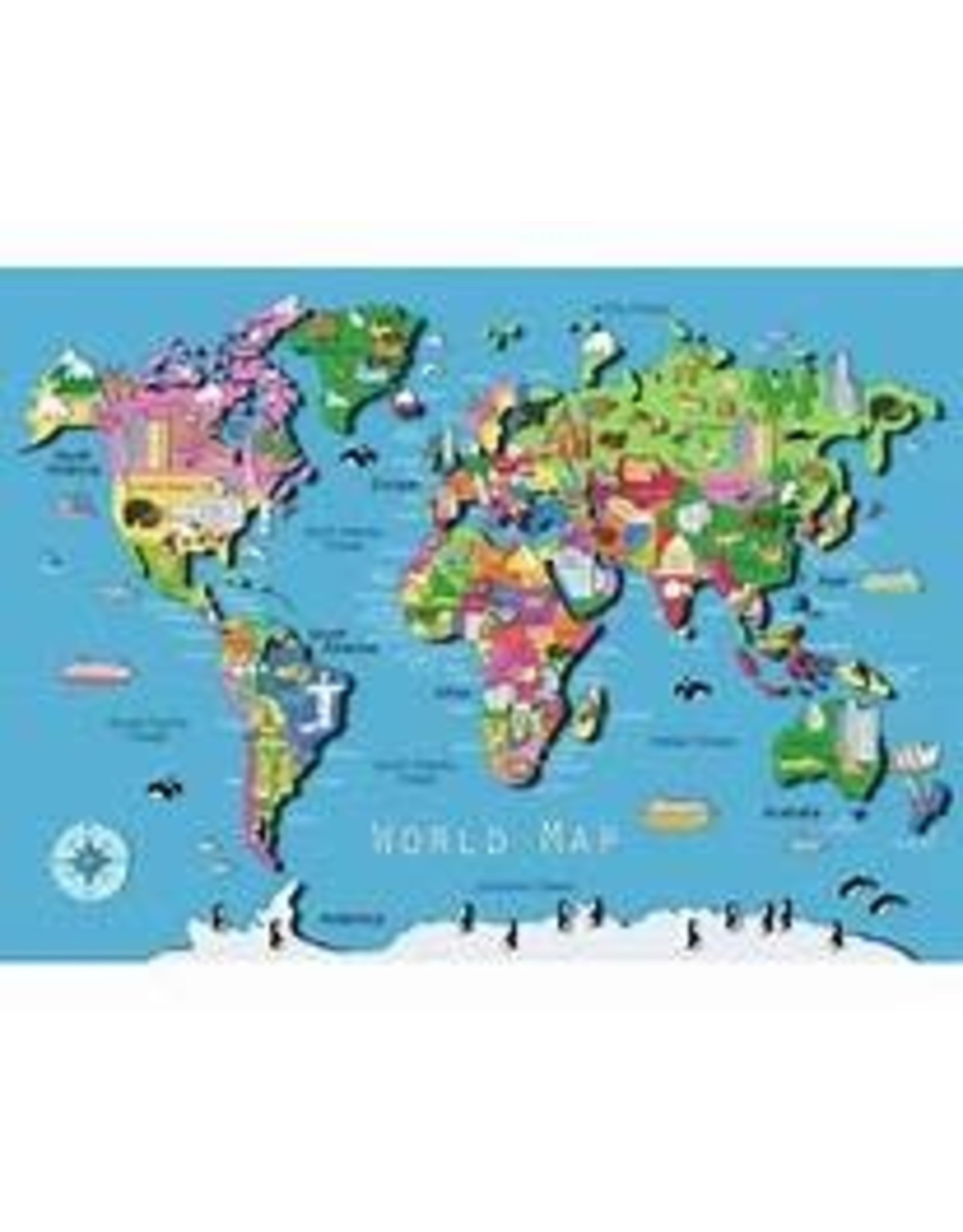 World Map 60 pc