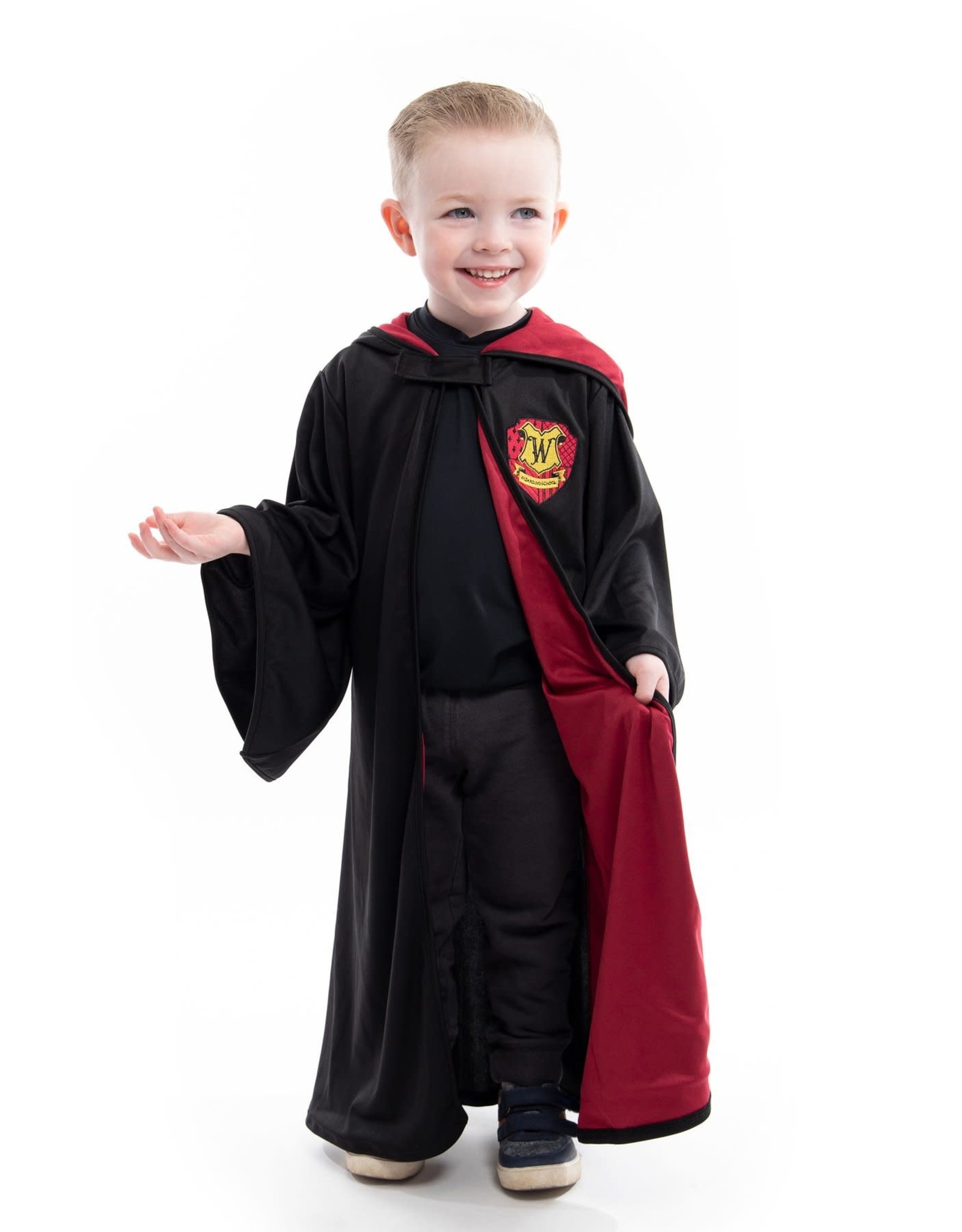 Red Hooded Wizard Robe